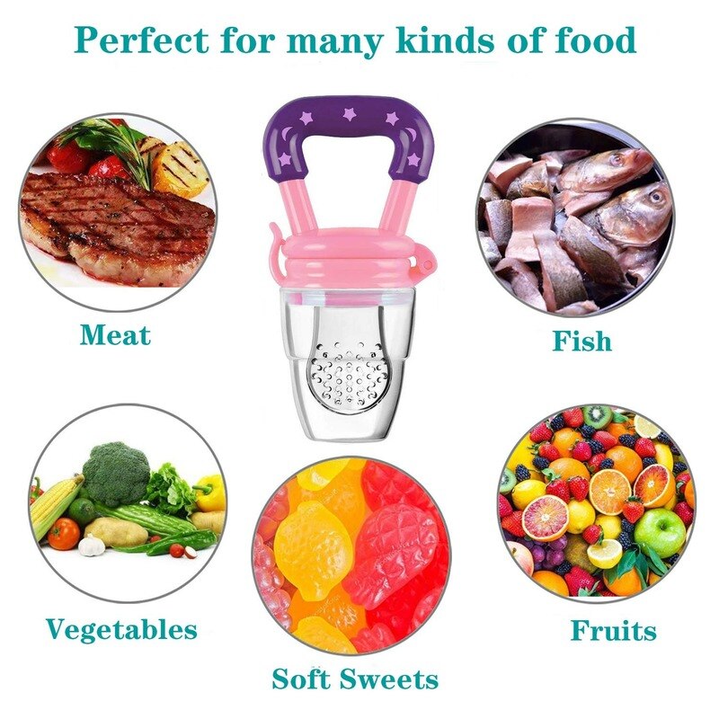 Chupeta de introdução alimentar em silicone