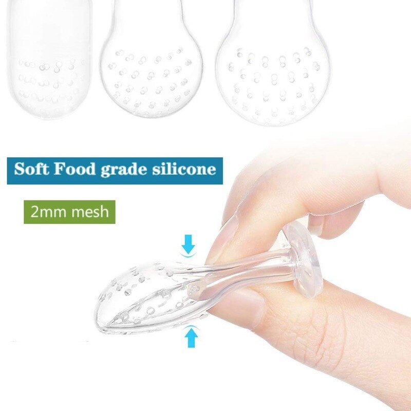Chupeta de introdução alimentar em silicone