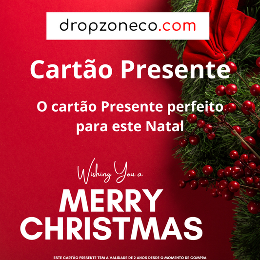 Cartão Presente dropzoneco.com - O cartão Presente perfeito para este Natal!
